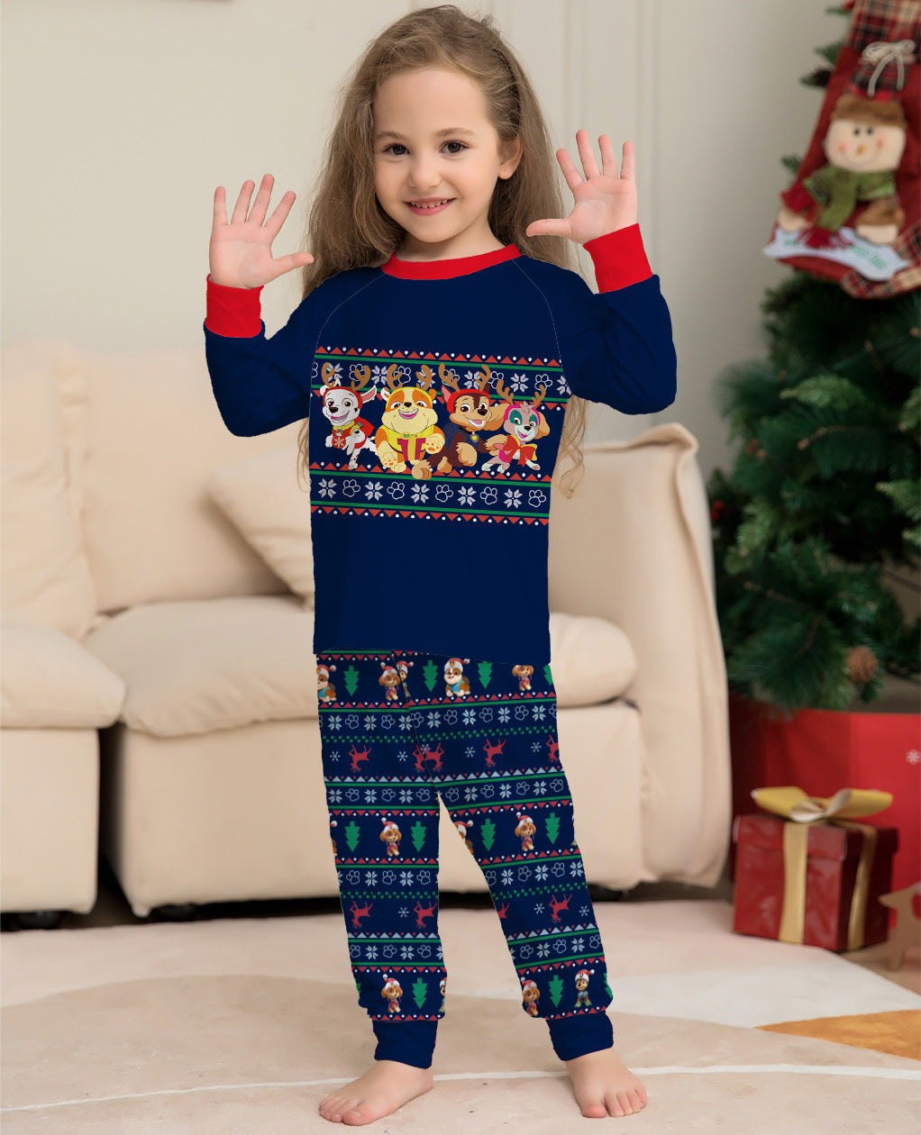 Matching Family Christmas Deer Pajamas Set