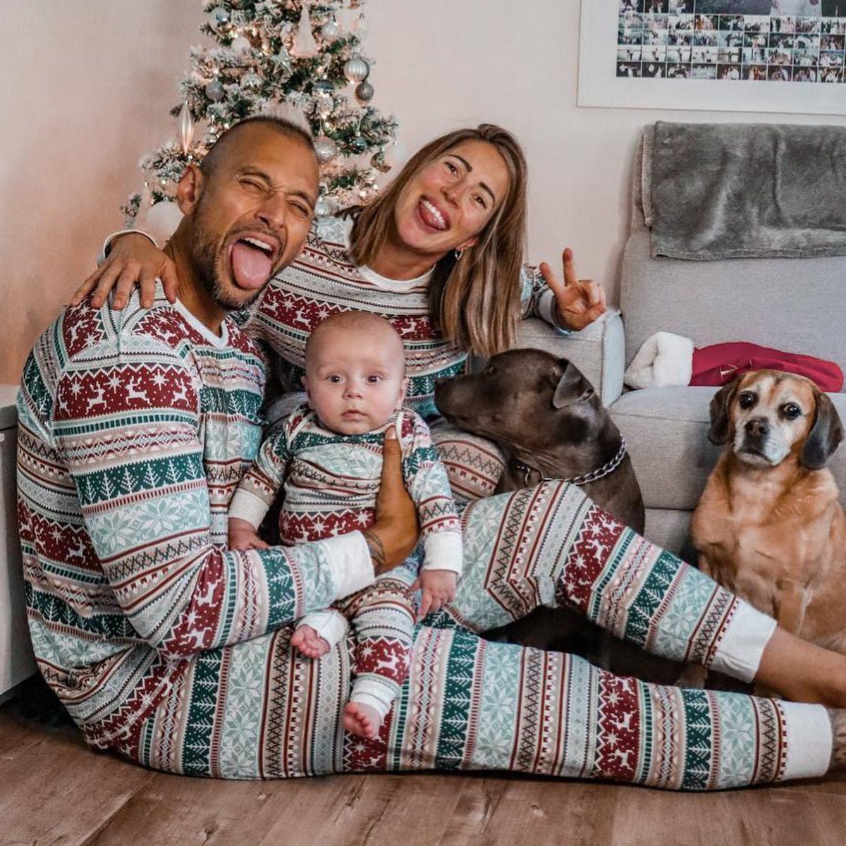 Christmas Matching Family Pajamas Set