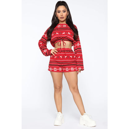 Women Christmas Pajama Set