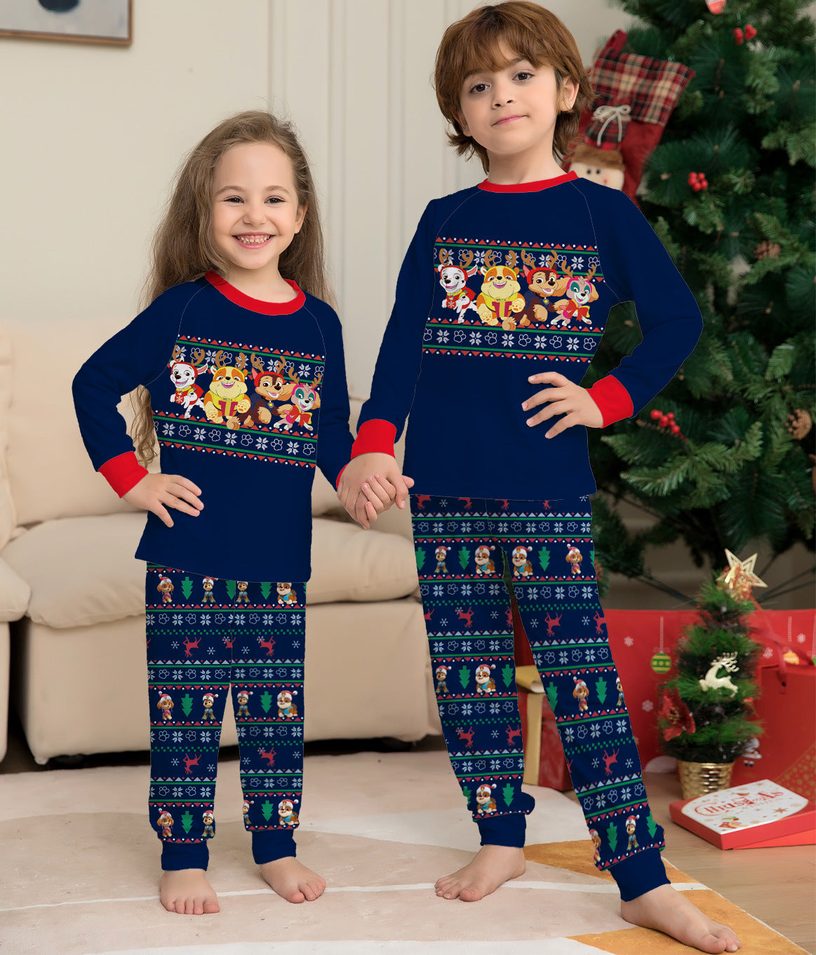 Matching Family Christmas Deer Pajamas Set