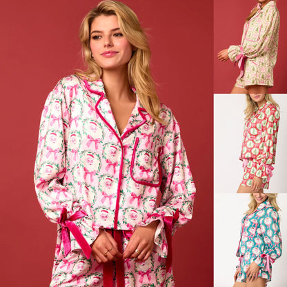 2 Pcs Women's Christmas Pajama Set