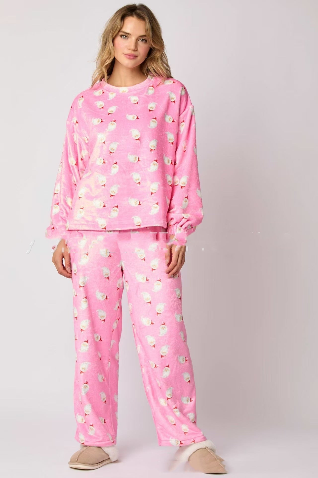 Casual Flannel Pajama Sets For Women