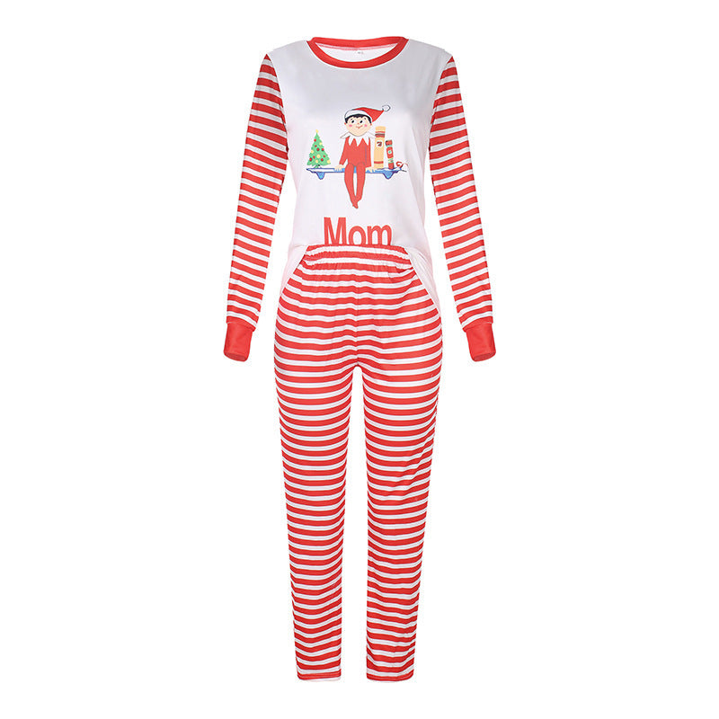 Home Pajamas Printed Long Sleeved Fashion Casual Suit