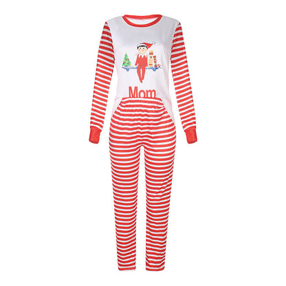 Home Pajamas Printed Long Sleeved Fashion Casual Suit