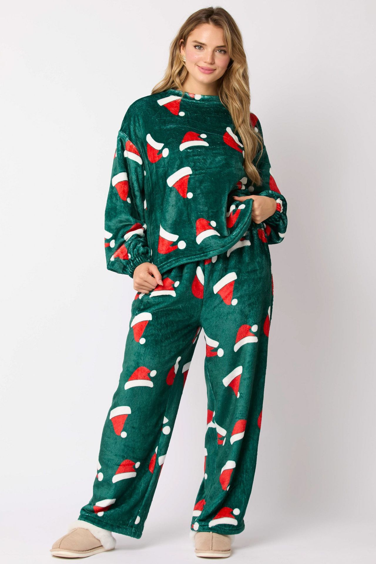 Casual Flannel Pajama Sets For Women