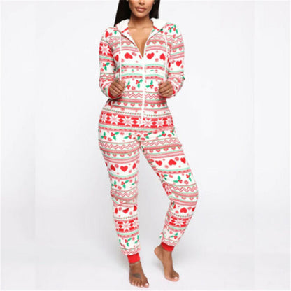 Hooded women Christmas Pajamas set