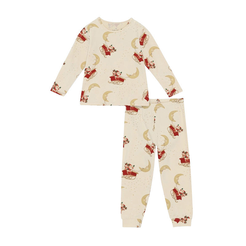 Baby's Christmas Floral Pajama Set