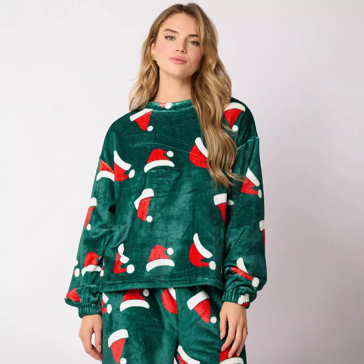 Casual Flannel Pajama Sets For Women