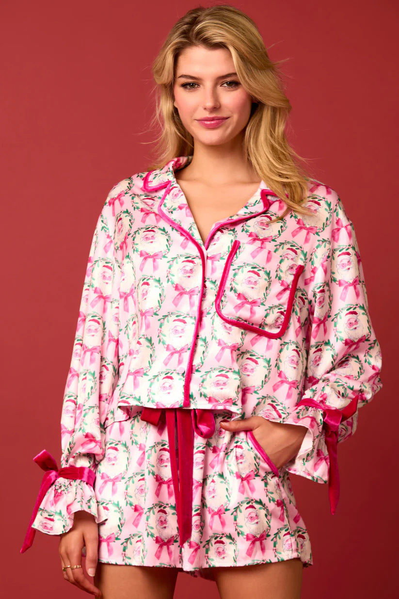 2 Pcs Women's Christmas Pajama Set