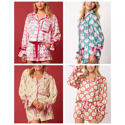 2 Pcs Women's Christmas Pajama Set